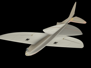 FUN FLY RC FLYING FISH GLIDER WINGSPAN 1078MM 3D Print Model