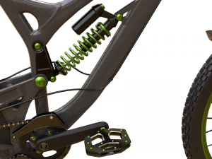 DH MTB Bicycle PBR 3D Model
