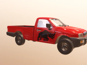 Pickup Truck PBR 3D Model