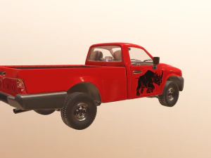 Pickup Truck PBR 3D Model