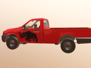 Pickup Truck PBR 3D Model