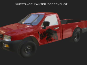 Pickup Truck PBR 3D Model