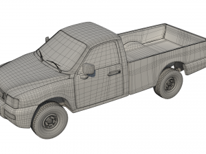 Pickup Truck PBR Model 3D