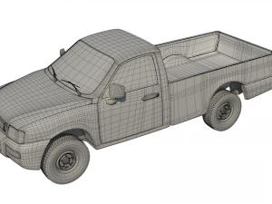 Pickup Truck PBR 3D Model