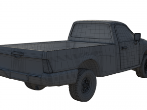 Pickup Truck PBR Model 3D