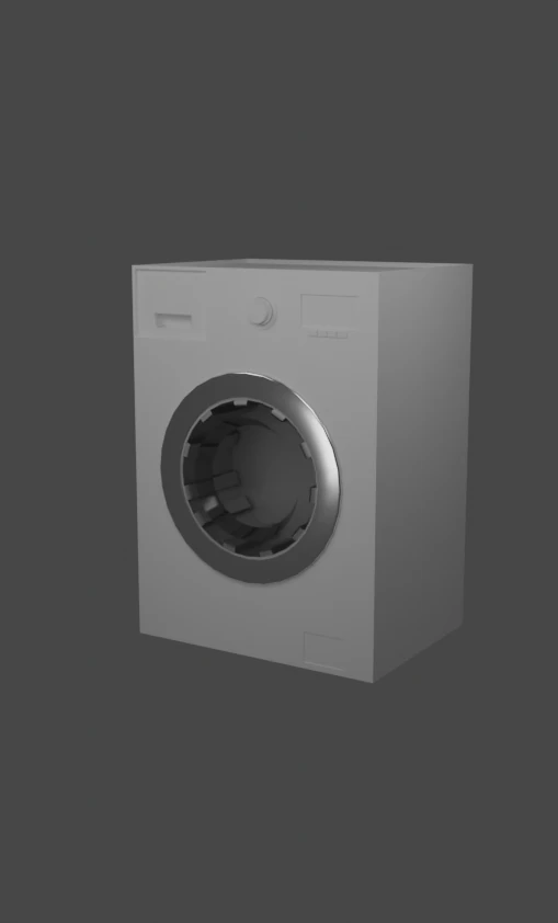 Washing machine 3D Model .c4d .max .obj .3ds .fbx .stl .blend 