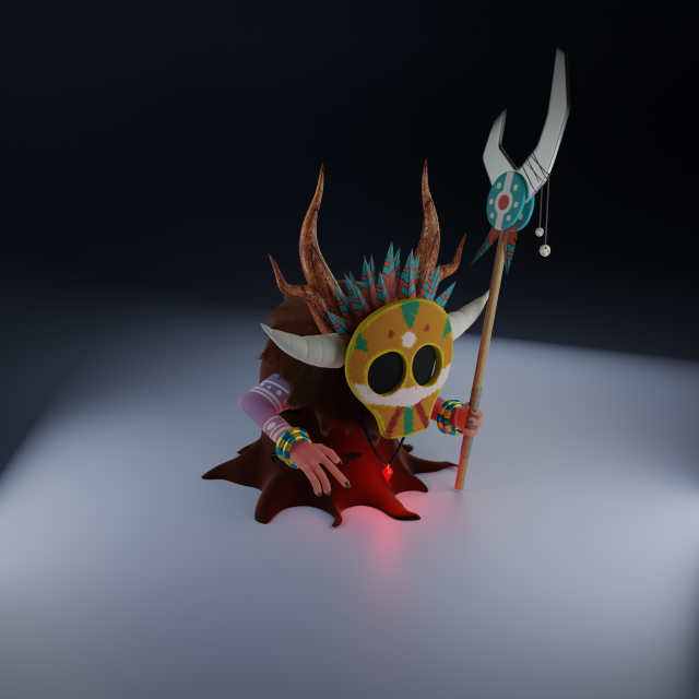 Shaman 3D Model .c4d .max .obj .3ds .fbx .stl .blend 