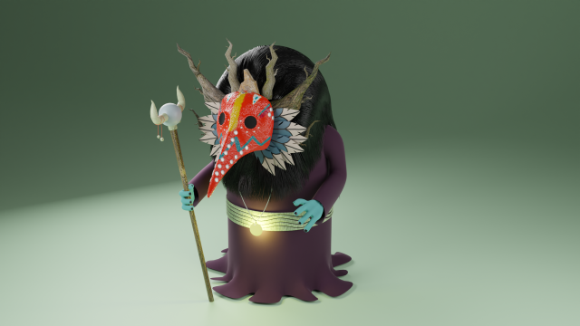 Plague Shaman 3D 3D Модель .c4d .max .obj .3ds .fbx .stl .blend 