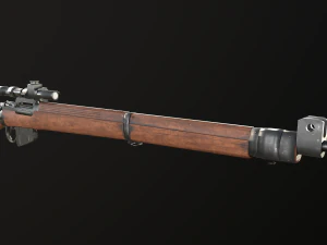 Lee-Enfield Rifle No4 3D Model