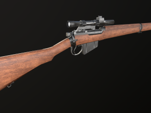 Lee-Enfield Rifle No4 Model 3D