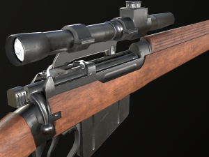 Lee-Enfield Rifle No4 Model 3D