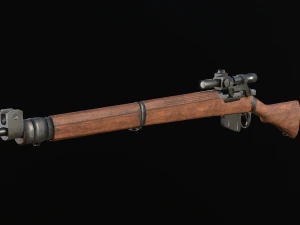 Lee-Enfield Rifle No4 3D Model