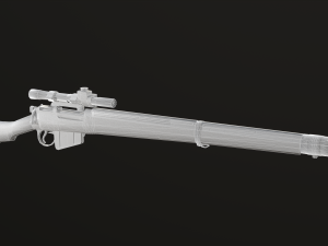 Lee-Enfield Rifle No4 Model 3D