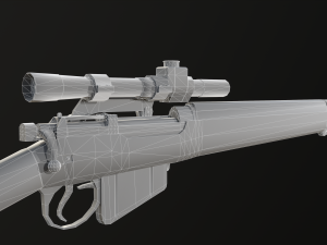 Lee-Enfield Rifle No4 Model 3D