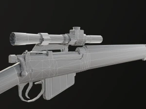 Lee-Enfield Rifle No4 3D Model