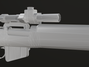 Lee-Enfield Rifle No4 Model 3D