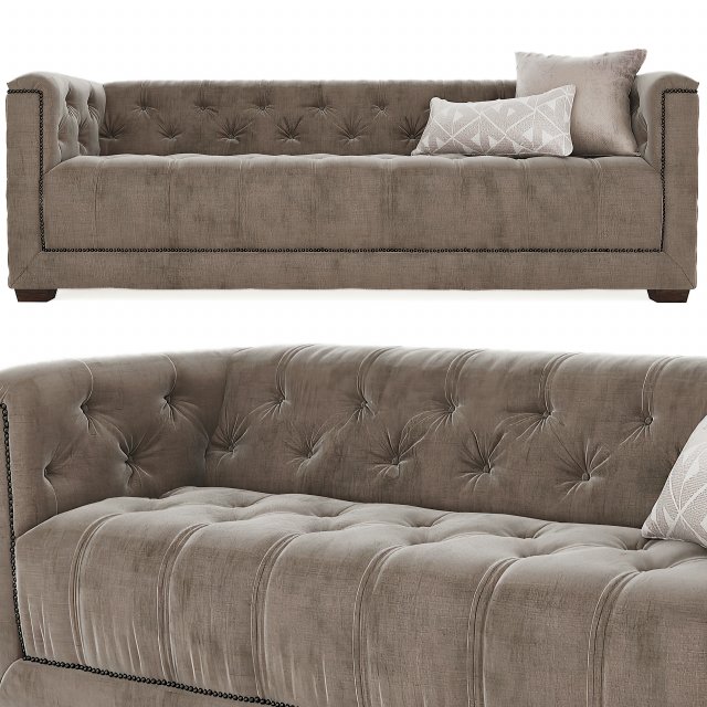 RH Savoy Sofa Set01 3D Model