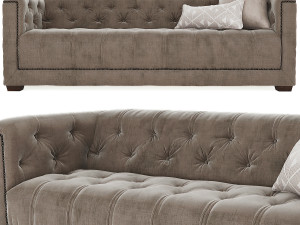 RH Savoy Sofa Set01 3D Model