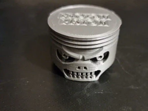 Proton piston skull 3D Print Model