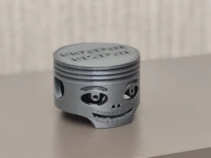 प्रोटॉन पिस्टन स्माइली फेस खोपड़ी 3D प्रिंट मॉडल