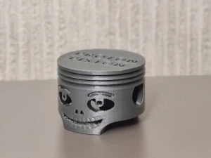 Proton piston smiley face skull 3D Print Model