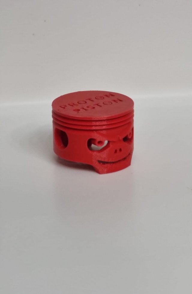 Proton piston grinning skull 3D 프린트 모델 .c4d .max .obj .3ds .fbx .stl .blend 