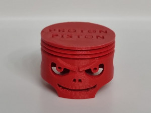 Proton piston grinning skull 3D 프린트 모델