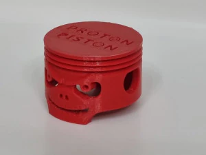 Proton piston grinning skull 3D Print Model