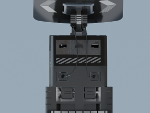 Sci-Fi terminal low-poly PBR 3D Model