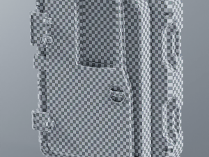 Sci-fi door Low-poly PBR 3D Model