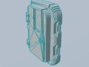 Sci-fi door Low-poly PBR 3D Model