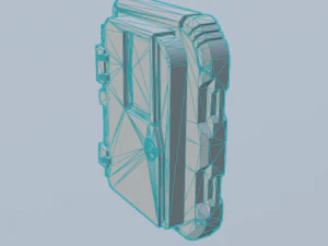 Sci-fi door Low-poly PBR 3D Model