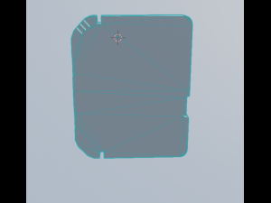 Sci-fi door Low-poly PBR 3D Model