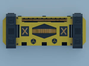 Sci-fi box lowpoly PBR 3D Model