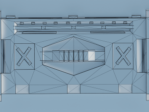 Sci-fi box lowpoly PBR 3D Model