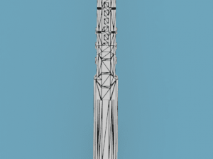 Sci-fi rifle lowpoly PBR 3D Model