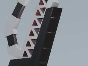 Sci-fi bow lowpoly PBR Modèle 3D