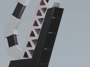 Arco fantascientifico lowpoly PBR Modello 3D