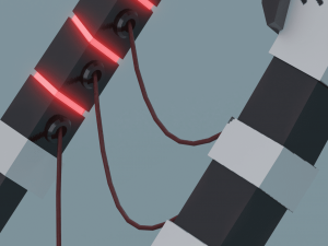 Sci-fi bow lowpoly PBR Modèle 3D