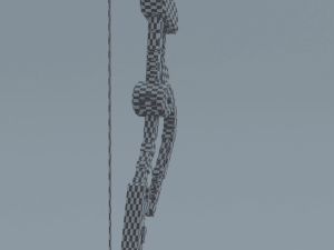 Sci-fi bow lowpoly PBR Modèle 3D