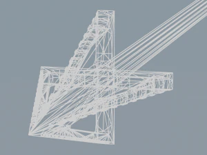 Arco fantascientifico lowpoly PBR Modello 3D