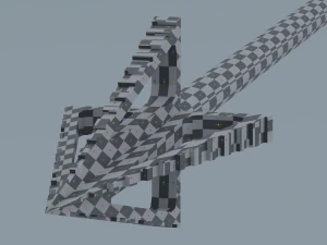 Arco fantascientifico lowpoly PBR Modello 3D