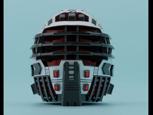 Sci-fi helmet lowpoly PBR 3D Model