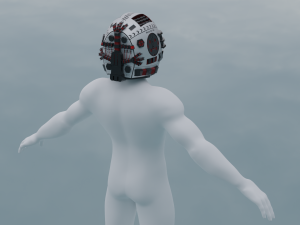 Sci-fi helmet lowpoly PBR 3D Model