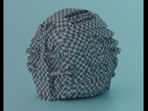 Sci-fi helmet lowpoly PBR 3D Model