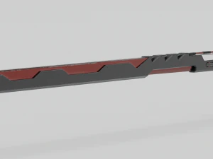 Sci-fi katana lowpoly pbr 3D Model
