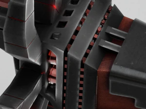 Sci-fi katana lowpoly pbr 3D Model