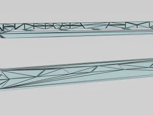 Sci-fi katana lowpoly pbr 3D Model