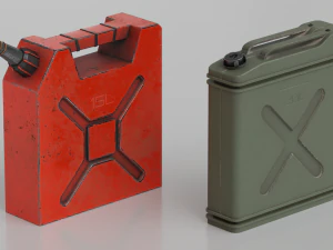 Due contenitori lowpoly PBR Modello 3D