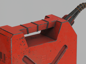 Two canisters lowpoly PBR Modello 3D
